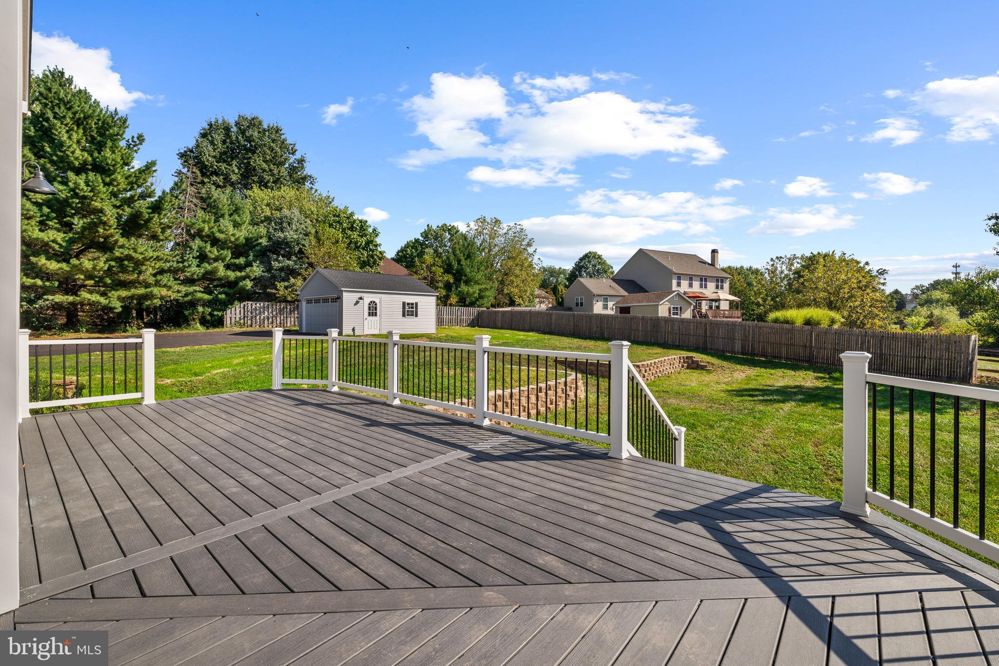 2055 Allentown Road Hatfield, PA 19440 - Photo 36 of 43 a view of a deck with a big yard