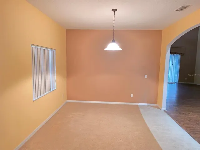 an entryway with a door