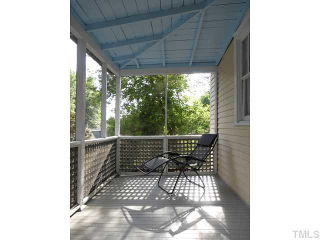 420 Cutler Street Raleigh, NC 27603 - Photo 14 of 24 Another nice get-a-way, the upstairs screened porch.