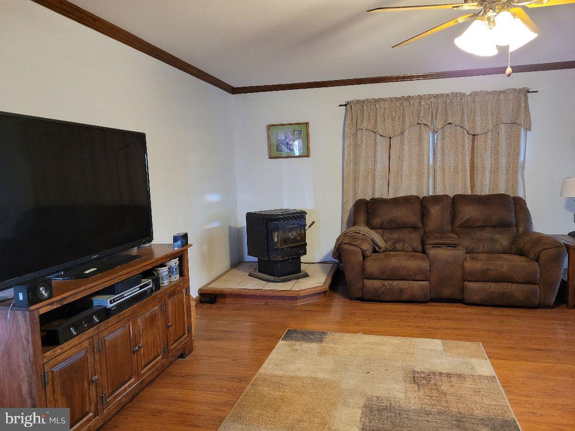 36423 Robin Hood Road Delmar, DE 19940 - Photo 6 of 25 Living Room w/ Pellet Stove