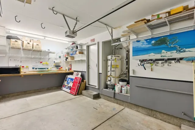 a kitchen with lots of counter top space
