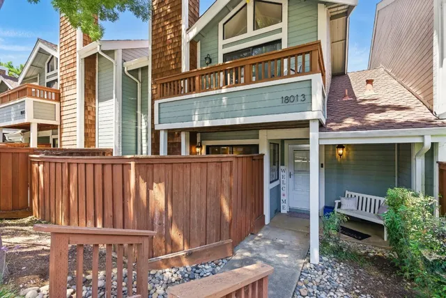 front view of a house with a glass door
