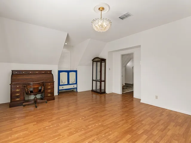 a view of livingroom with furniture and wooden floor