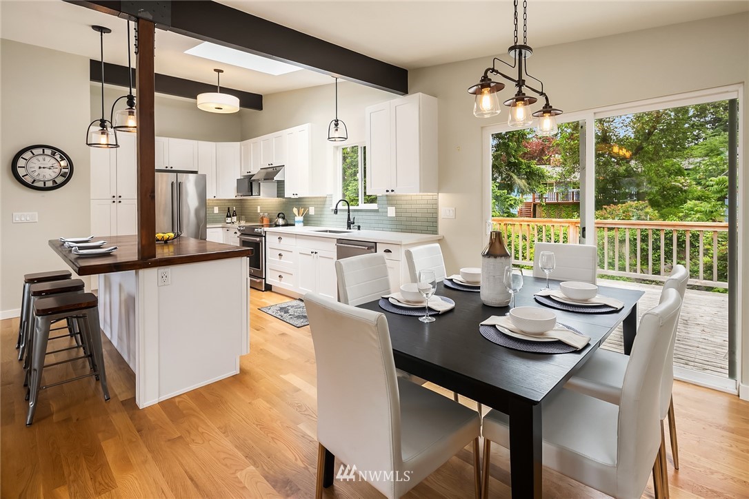 9229 217th Place Southwest Edmonds, WA 98020 - Photo 10 of 38 a view of a dining room with furniture window and outside view