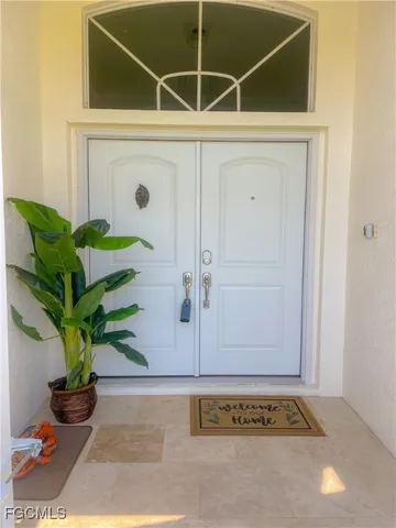 a view of front door