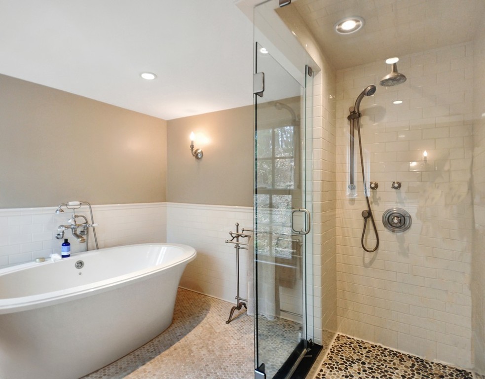 24 Ridge Road Concord, MA 01742 - Photo 6 of 25 a bathroom with a bathtub and shower