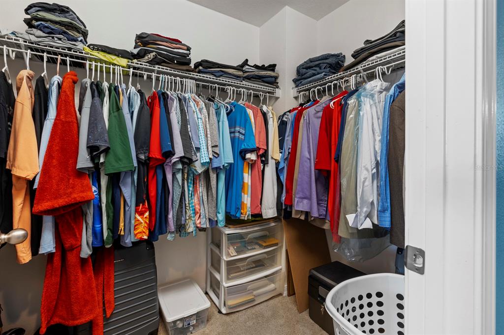 159 Star Shell Drive Apollo Beach, FL 33572 - Photo 47 of 57 a view of walk in closet with clothes and shoes