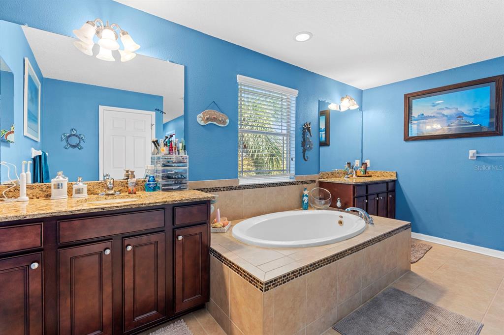 159 Star Shell Drive Apollo Beach, FL 33572 - Photo 50 of 57 a bathroom with a sink and a mirror