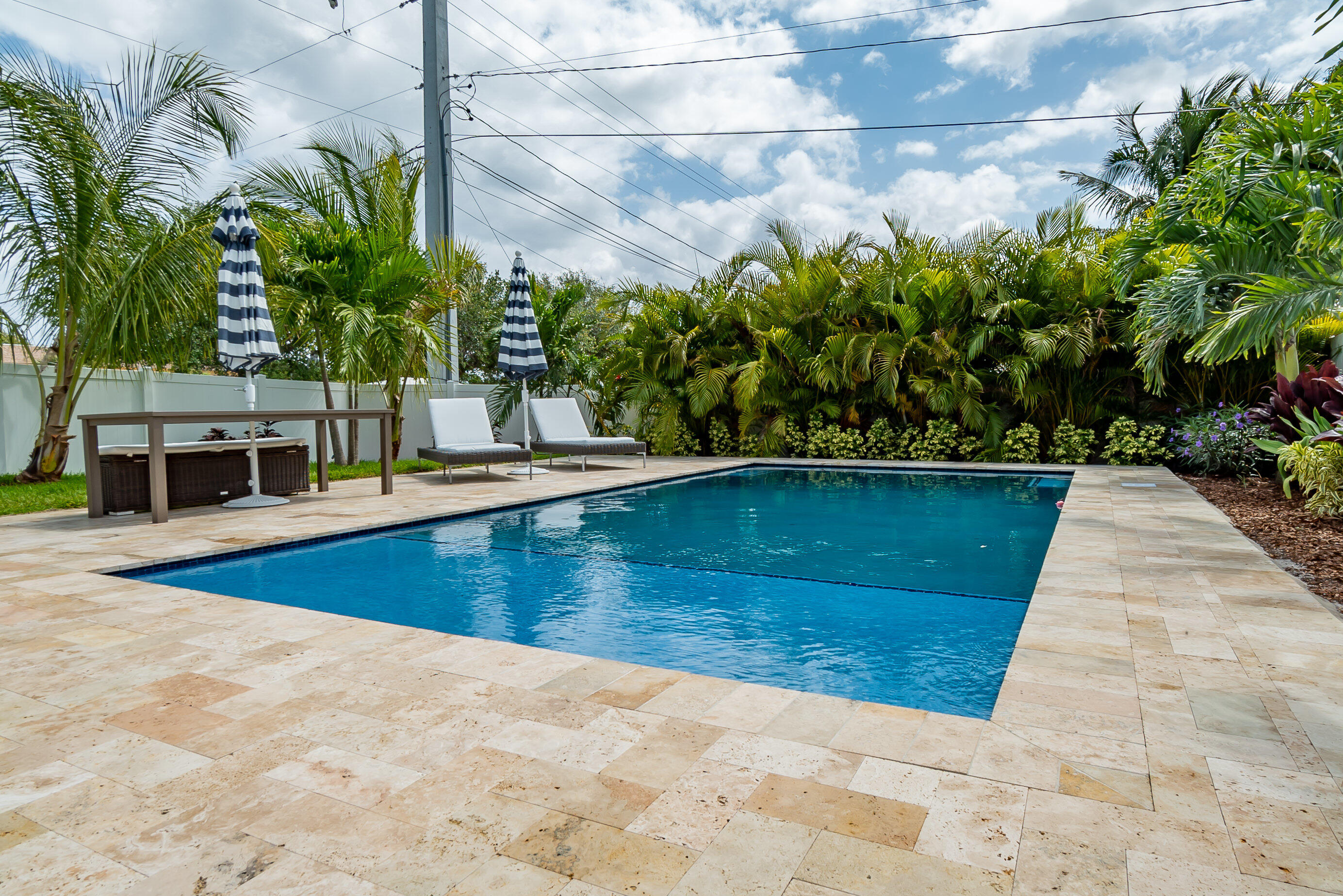 301 South Swinton Avenue Delray Beach, FL 33444 - Photo 24 of 29 a view of a swimming pool with a patio