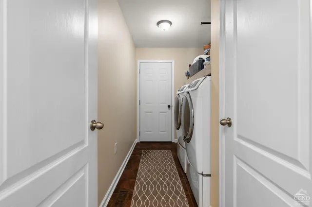 a view of storage and utility room