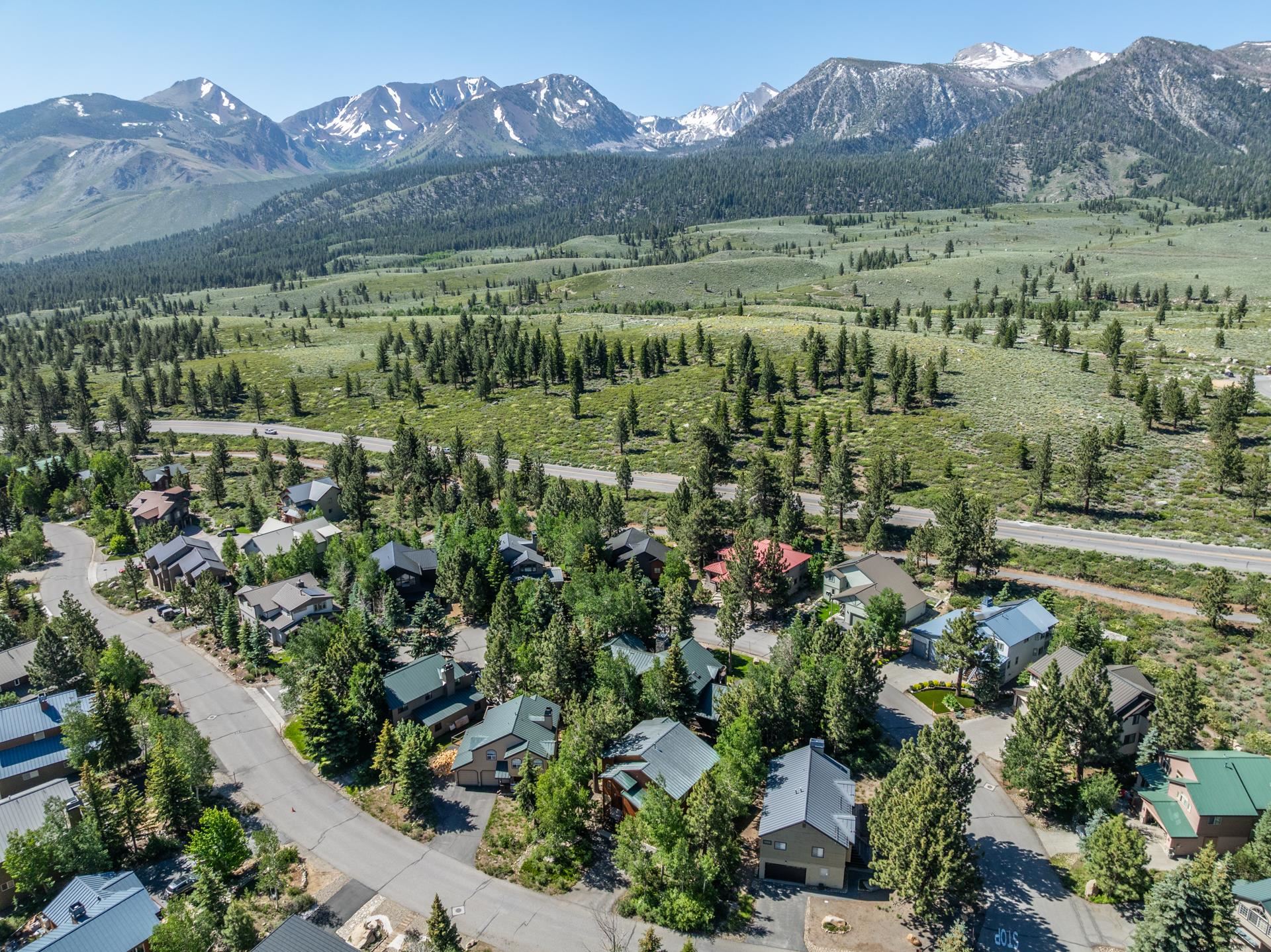 372 Wagon Wheel Road Mammoth Lakes, CA 93546 - Photo 50 of 50 an aerial view of a town with couple of houses