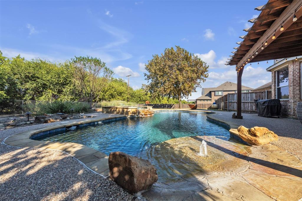 437 Rusty Run Drive Midlothian, TX 76065 - Photo 36 of 40 a view of a lake with houses
