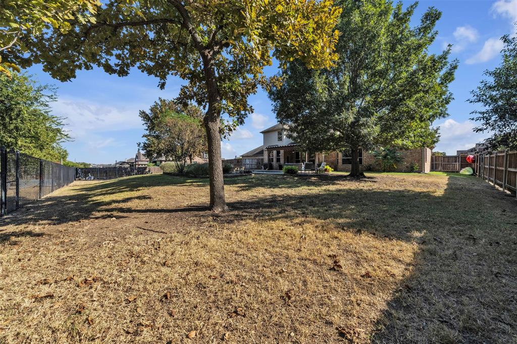 437 Rusty Run Drive Midlothian, TX 76065 - Photo 40 of 40 a backyard of a house with lots of green space