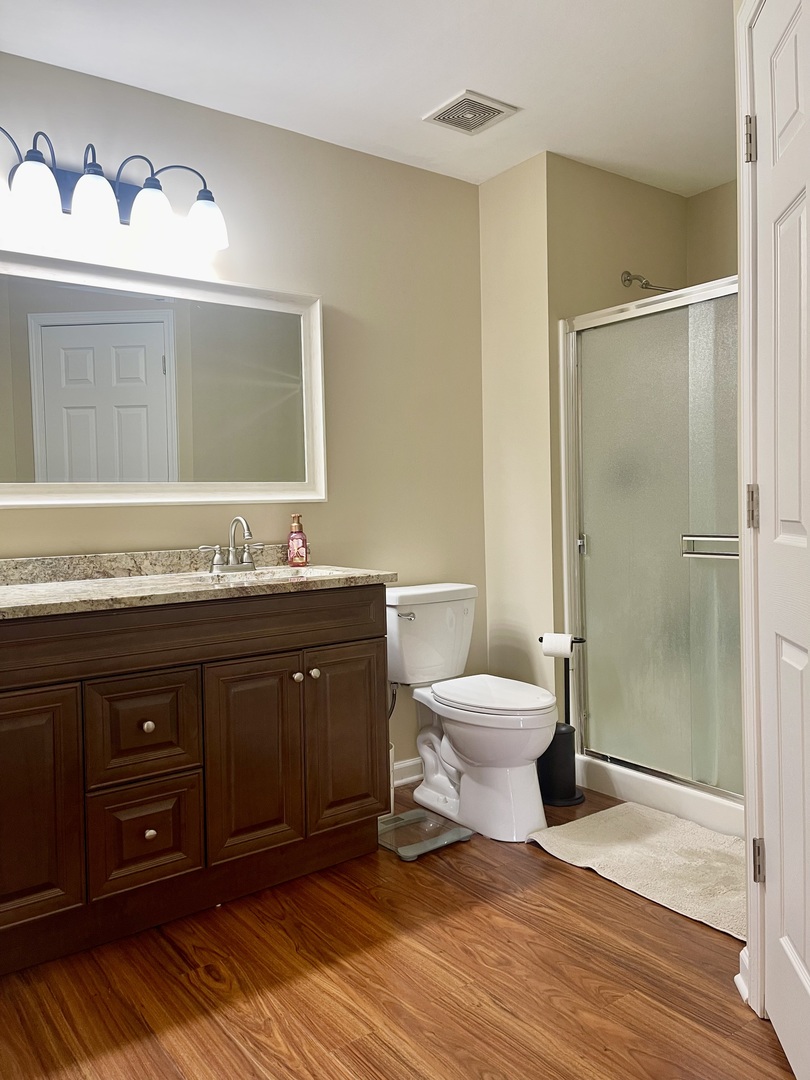 34718 Lakeside Drive Ingleside, IL 60041 - Photo 23 of 34 a bathroom with a toilet a sink and mirror