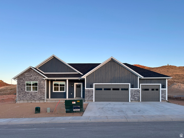 6 South 450th West Gunnison, UT 84634 - Photo 1 of 45 Contemporary ranch-style exterior featuring a striking gray and stone façade