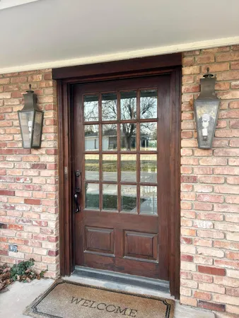 a view of front door