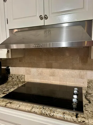 a view of a fireplace