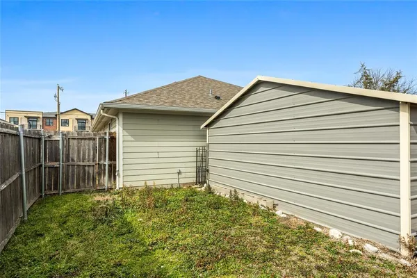 a backyard of a house