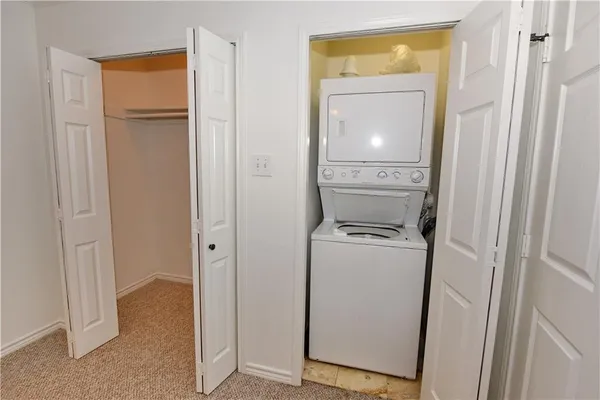 a room with storage and utility