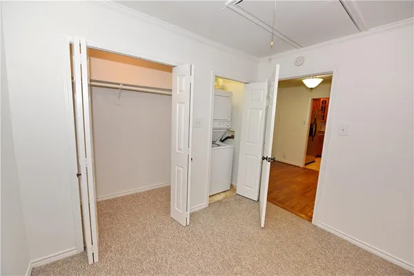 a view of a room with closet