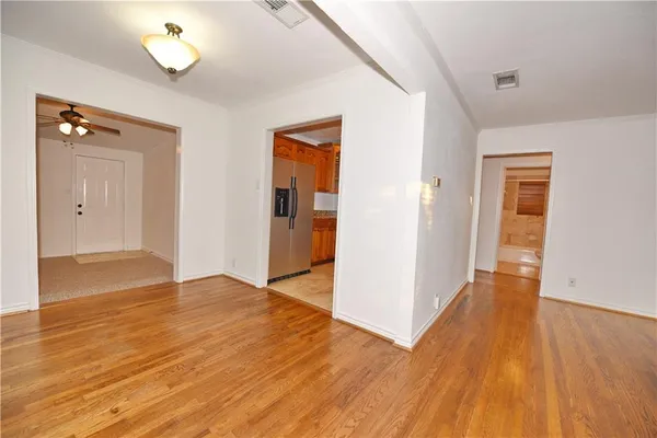 wooden floor in an empty room