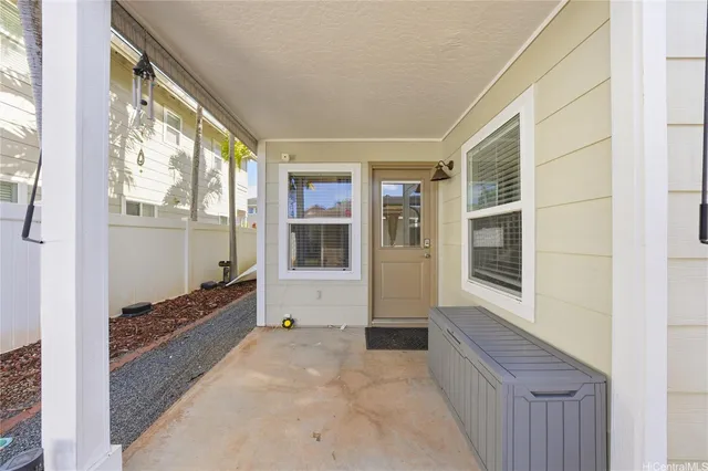 a view of front door