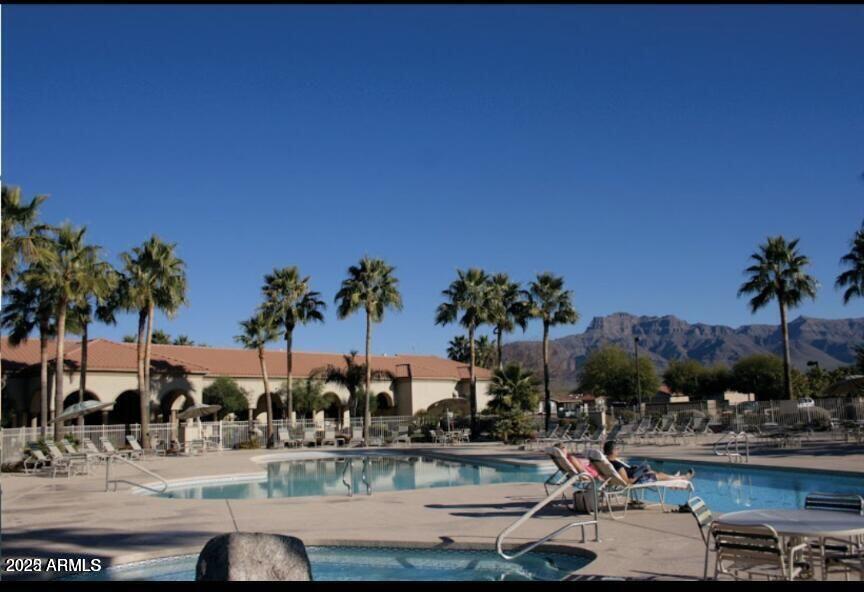 3301 South Goldfield Road, Unit 2122 Apache Junction, AZ 85119 - Photo 26 of 35 a view of a lake with palm trees