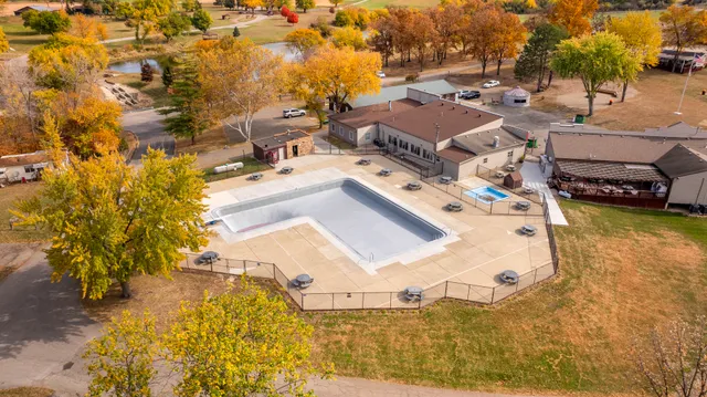 a view of a swimming pool