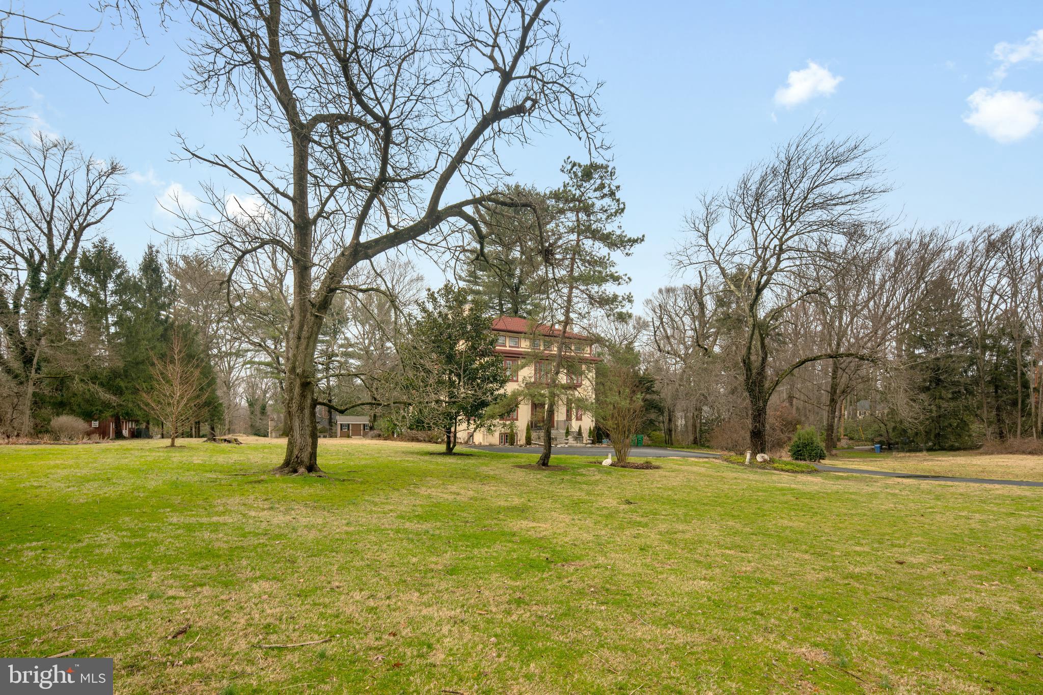 5 Orchard Lane Wallingford, PA 19086 - Photo 2 of 19 Exterior Front with Expansive 1+ acre land