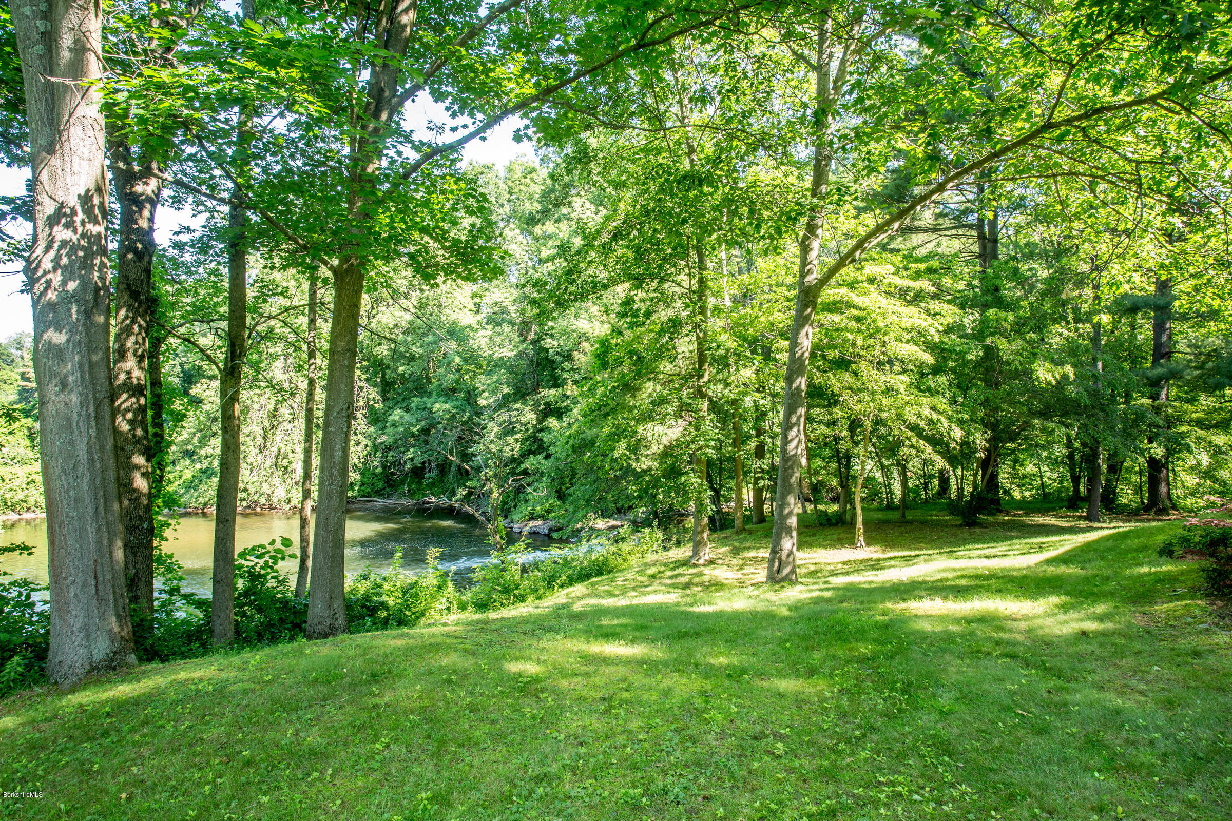 1296 Ashley Falls Road Sheffield, MA 01222 - Photo 24 of 26 Lawn between river and deck