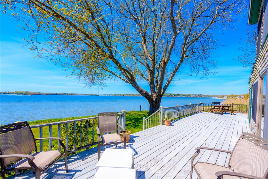 174 Andrew Comstock Road Warwick, RI 02886 - Photo 22 of 40 Deck on South side overlooking Greenwich Bay!