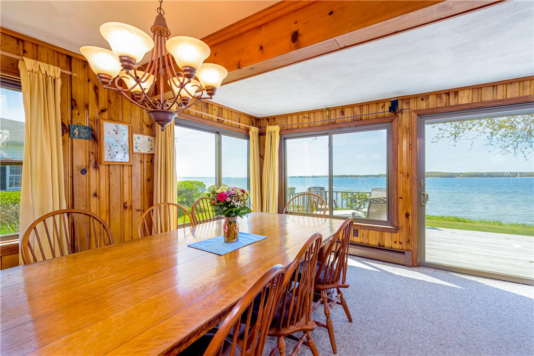 174 Andrew Comstock Road Warwick, RI 02886 - Photo 7 of 40 Formal Dining Area in Great Room with View to bay
