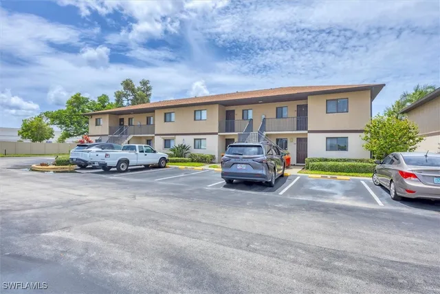 a house view with a garden space