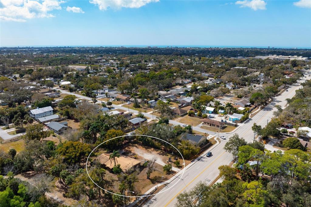 3034 Proctor Road Sarasota, FL 34231 - Photo 14 of 22 an aerial view of residential building and green space