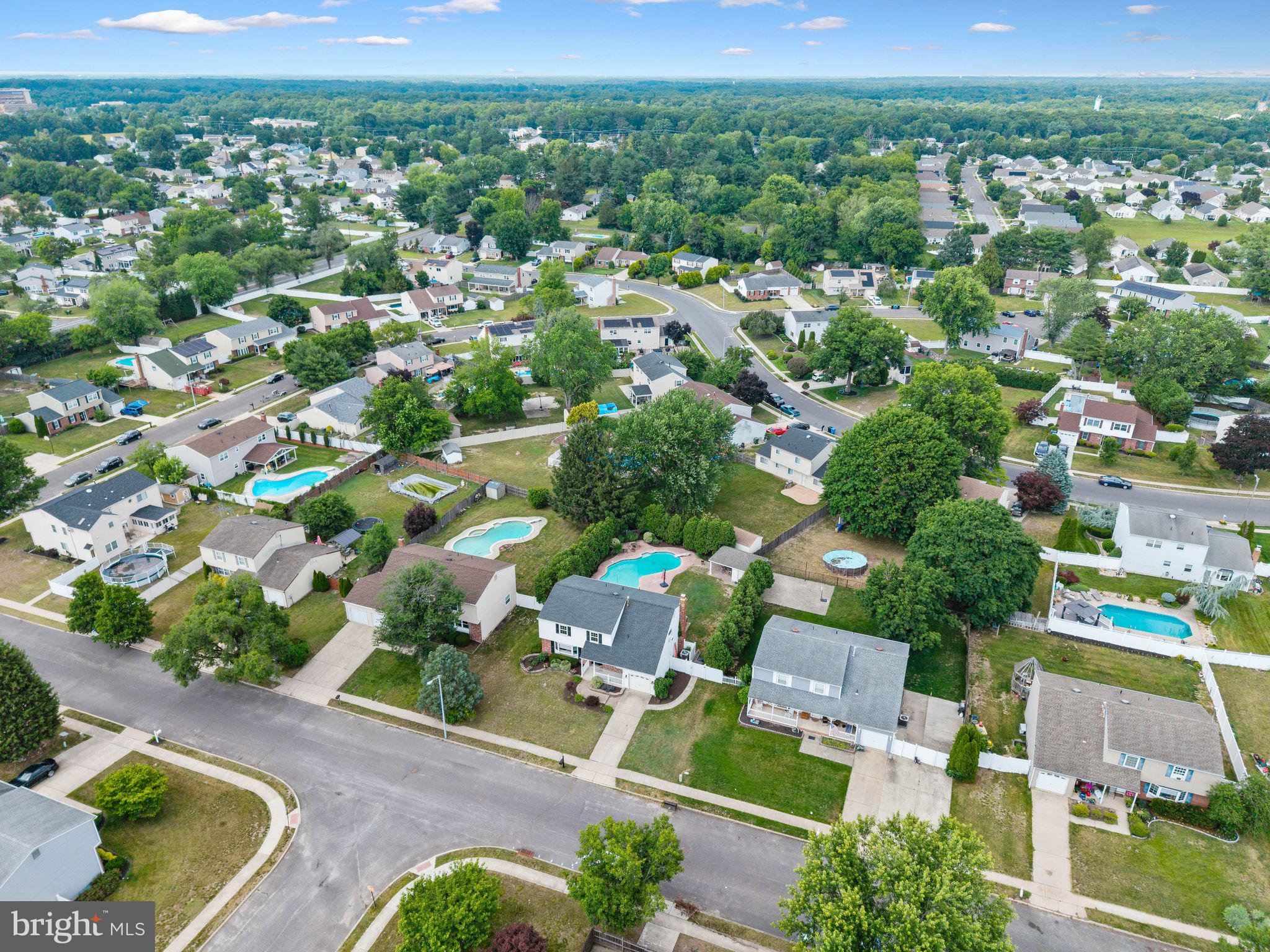 8 Chesterfield Road Sewell, NJ 08080 - Photo 51 of 57 an aerial view of residential houses with outdoor space and street view