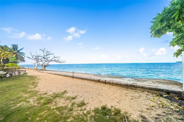 a view of an ocean and beach