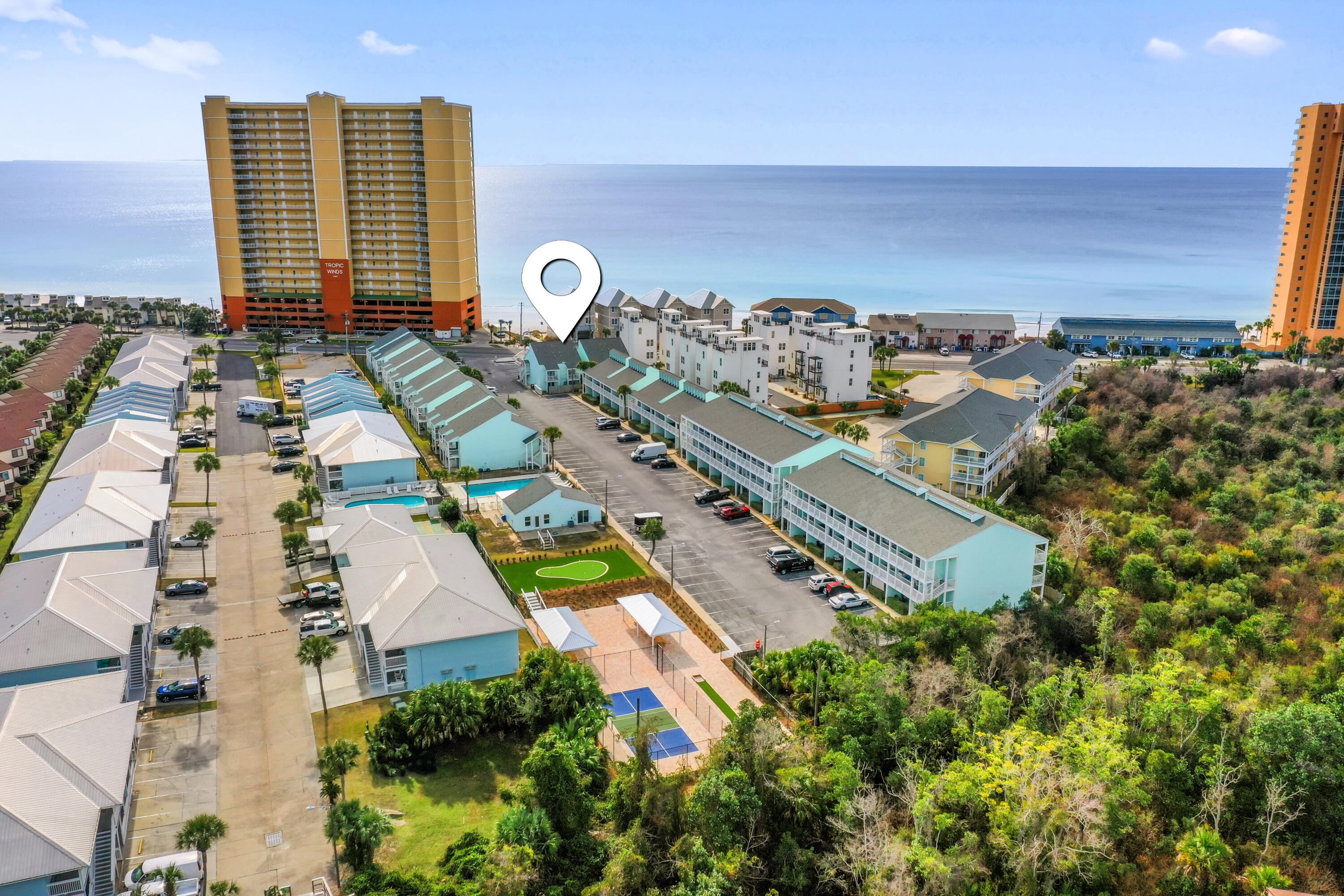 17670 Front Beach Road, Unit L7 Panama City Beach, FL 32413 - Photo 47 of 69 an aerial view of multiple house