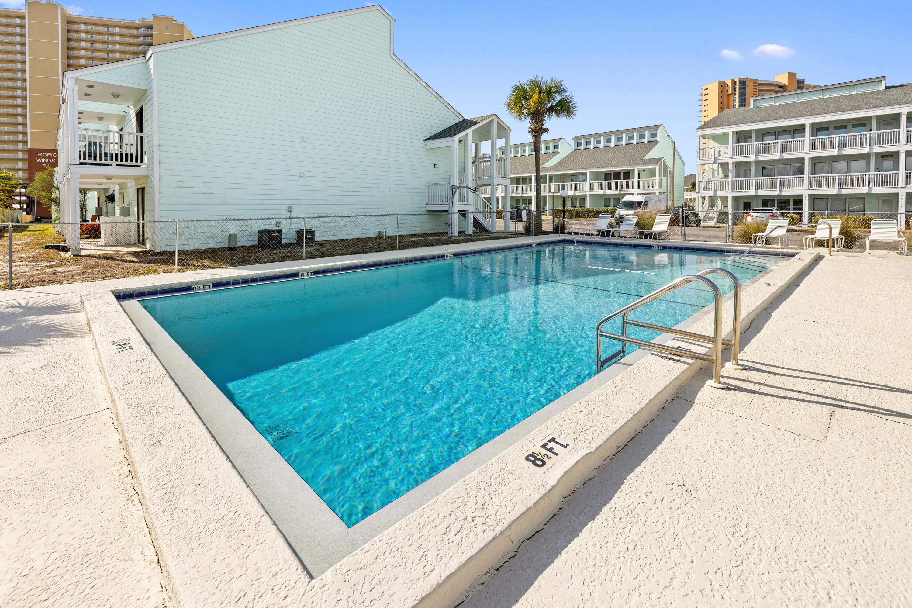 17670 Front Beach Road, Unit L7 Panama City Beach, FL 32413 - Photo 53 of 69 a view of swimming pool from a balcony