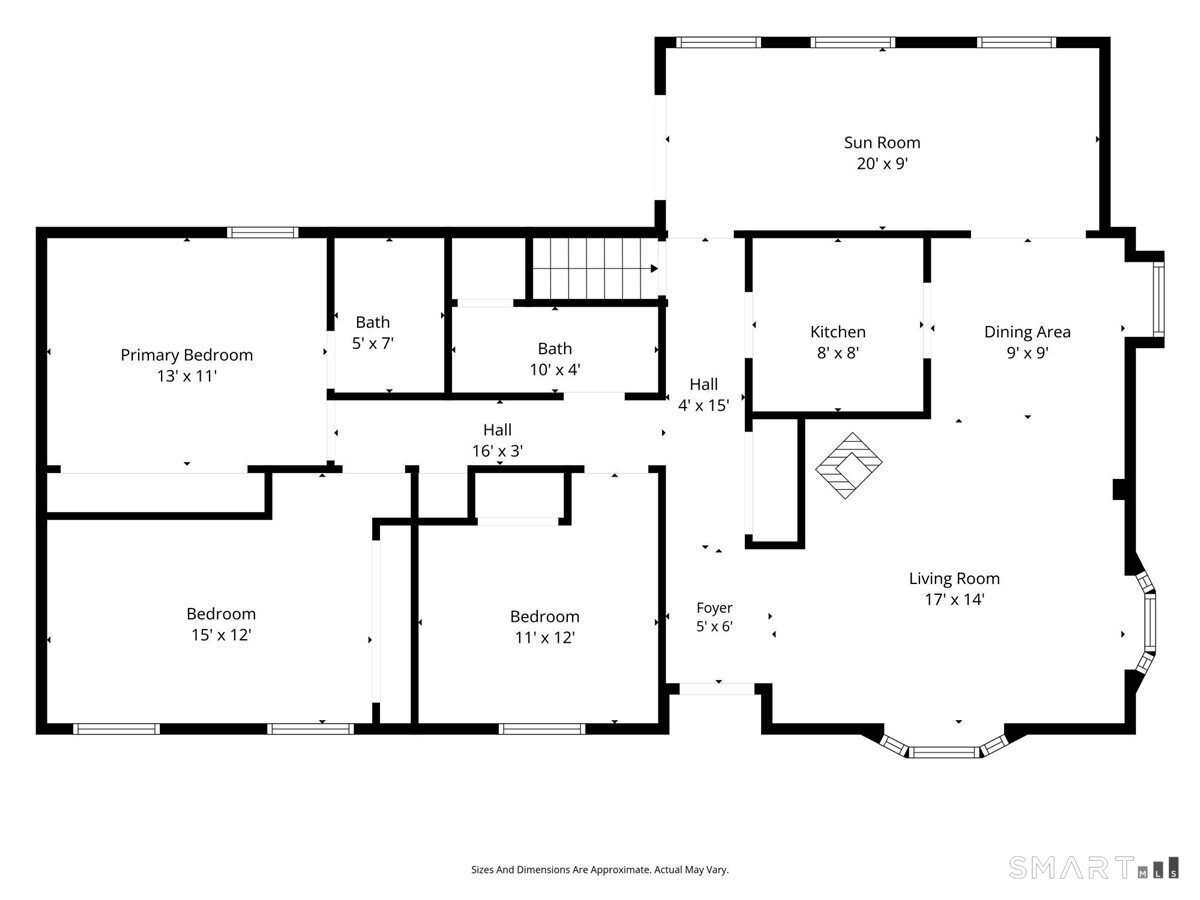 6 East Hayes Road East Hampton, CT 06424 - Photo 25 of 26 Main Living area floor plan.