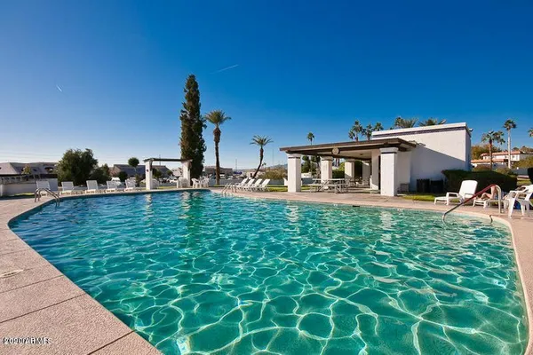 a view of a house with a patio