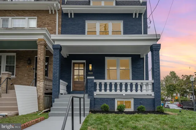 a front view of a house