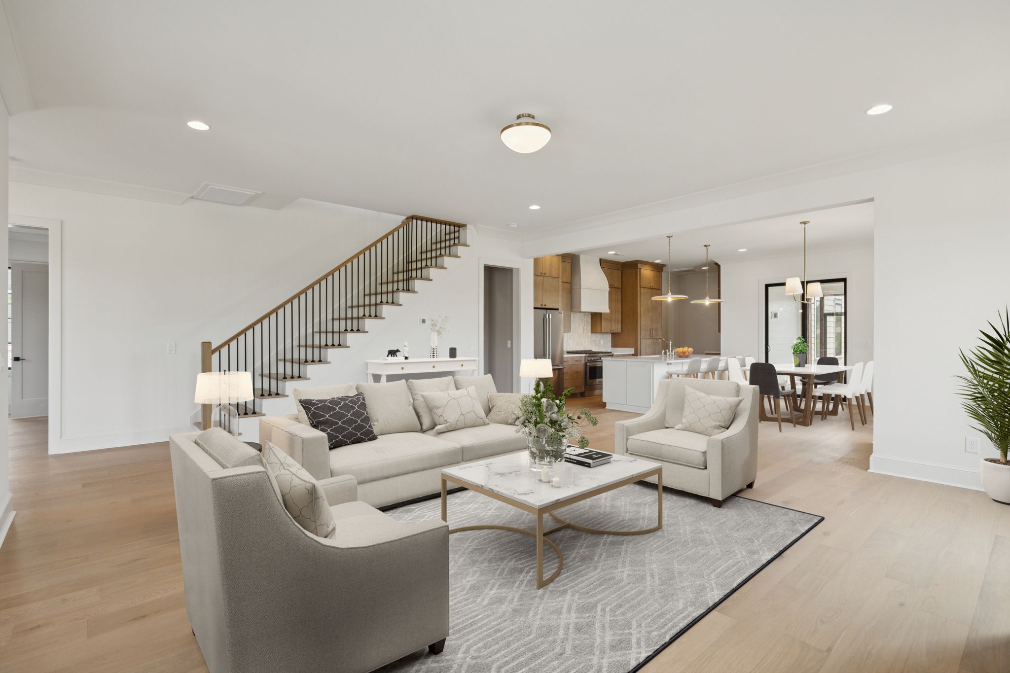 102 Cardiff Dr Spring Hill North Thompson's Station, TN 37179 - Photo 14 of 67 a living room with furniture and wooden floor