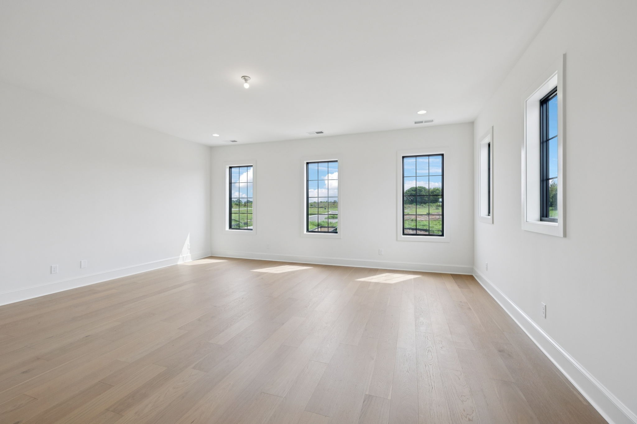 102 Cardiff Dr Spring Hill North Thompson's Station, TN 37179 - Photo 56 of 67 an empty room with wooden floor and windows