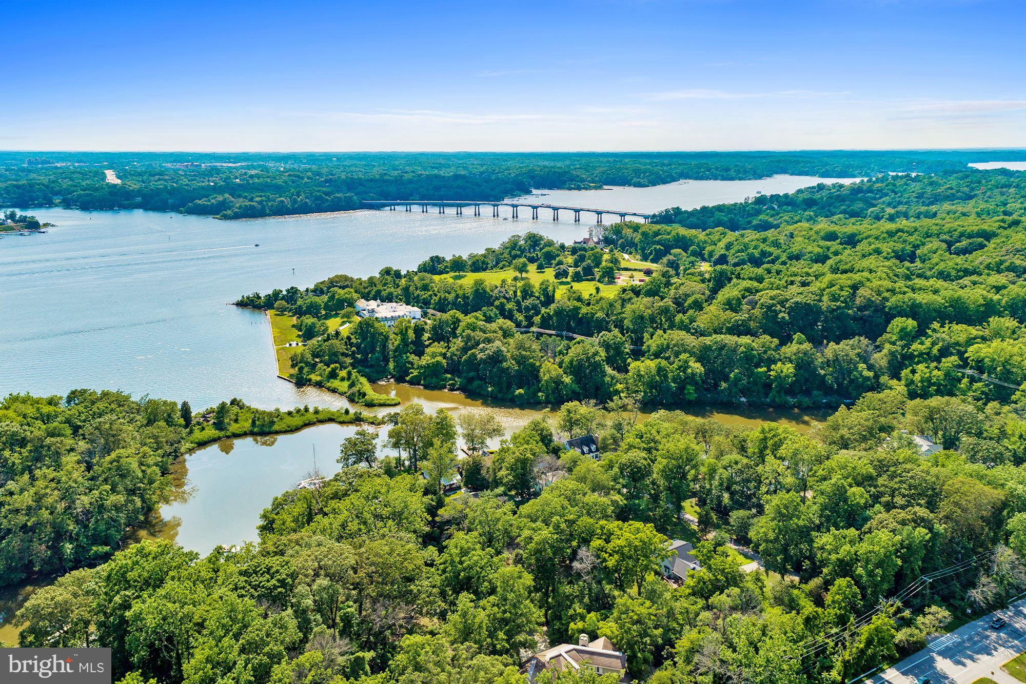 10 West Severn Ridge Road Annapolis, MD 21409 - Photo 9 of 31 Aerial view with Severn River Bridge nearby