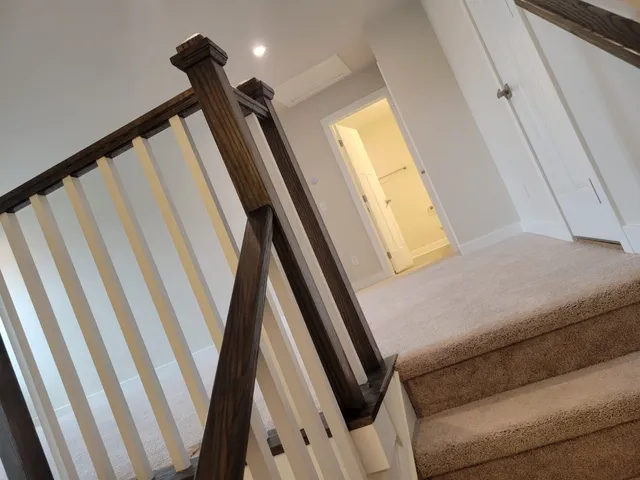 a view of a staircase