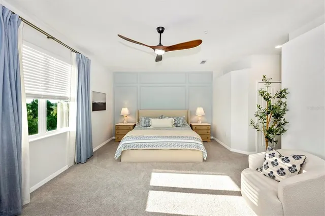 a balcony with furniture and wooden floor