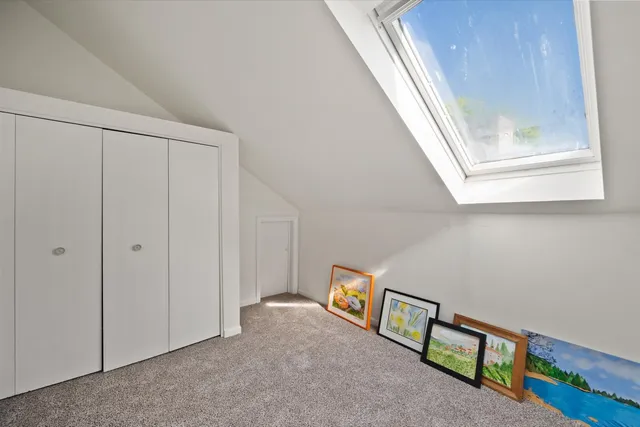 a view of an entryway with a window