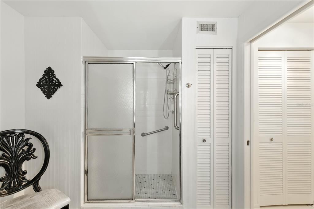9951 Southwest 88th Court Road, Unit B Ocala, FL 34481 - Photo 19 of 29 a bathroom with a shower and a sink