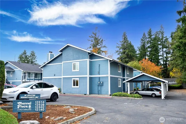 a car parked in front of a house
