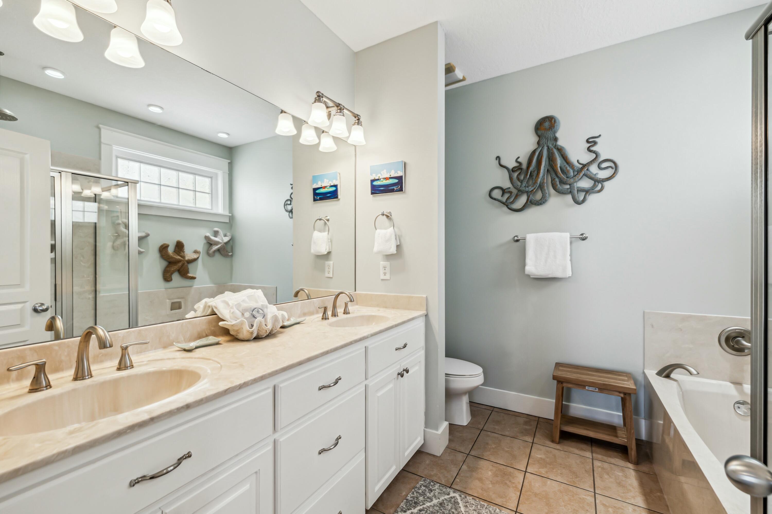 74 Blue Dolphin Loop Seacrest, FL 32461 - Photo 29 of 52 2nd floor primary bath